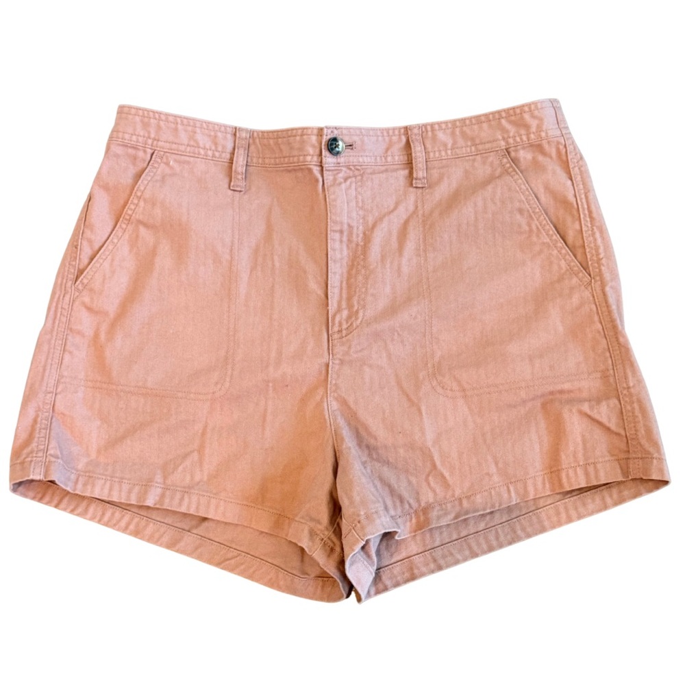 MADEWELL Muted Terra Cotta Cotton Shorts Size XL